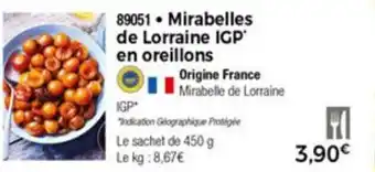 Thiriet Mirabelles de Lorraine IGP en oreillons offre