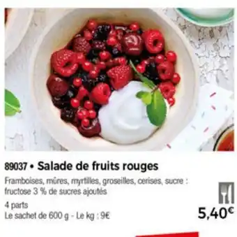 Thiriet Salade de fruits rouges offre
