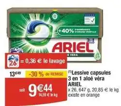 Cora x Carrefour Lessive en capsules offre