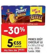 Leader Price Lu - prince goût chocolat offre