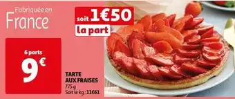 Auchan Supermarché Tarte aux fraises offre