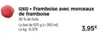 Thiriet Framboise avec morceaux de framboise offre