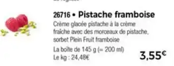 Pistache framboise