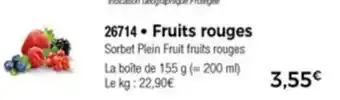 Thiriet Fruits rouges offre