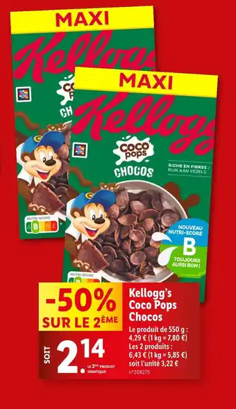 Lidl Kellogg's Kellogg’s Coco Pops Chocos offre