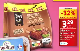 Lidl Toque du Chef Grignottes de poulet rôti offre