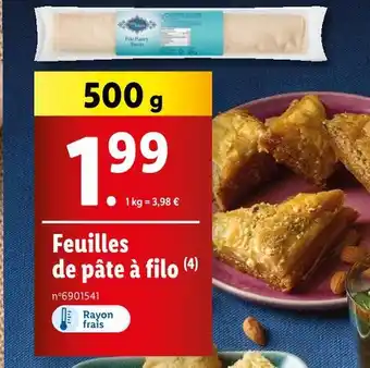 Feuilles de pâte à filo