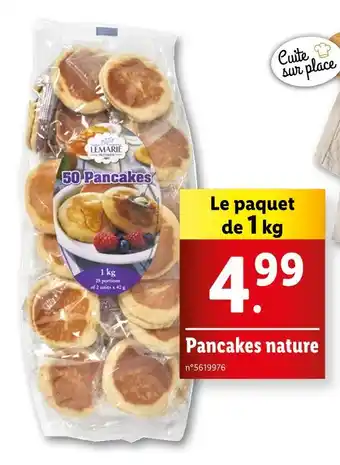 Lidl LEMARIÉ Pancakes nature offre