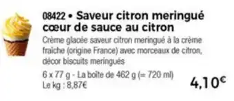 Thiriet Saver citron meringué cœur de sauce au citron offre