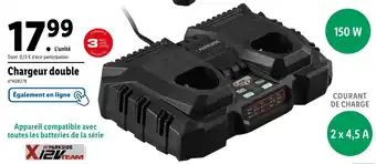 Lidl PARKSIDE Chargeur double offre