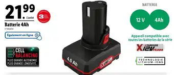 Lidl PARKSIDE Batterie 4Ah offre