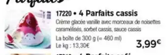 Thiriet 4 Parfaits cassis offre