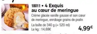 Thiriet 4 Exquis au cœur de meringue offre