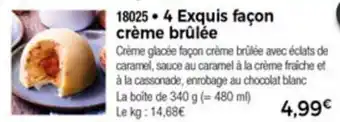 Thiriet 4 Exquis facon crème brûlée offre