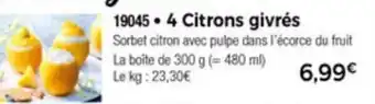 4 Citrons givrés