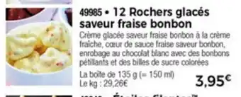 Thiriet 12 Rochers glacés saveur fraise bonbon offre