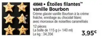 Thiriet Étoiles filantes vanille Bourbon offre