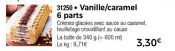 Thiriet Vanille/caramel 6 parts offre