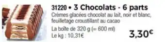 Thiriet 3 Chocolats - 6 parts offre