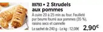Thiriet 2 Strudels aux pommes offre
