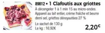 Thiriet 1 Clafoutis aux griottes offre