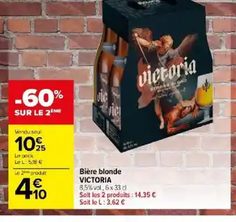 Carrefour Bière blonde VICTORIA offre