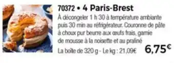 Thiriet 4 Paris-brest offre