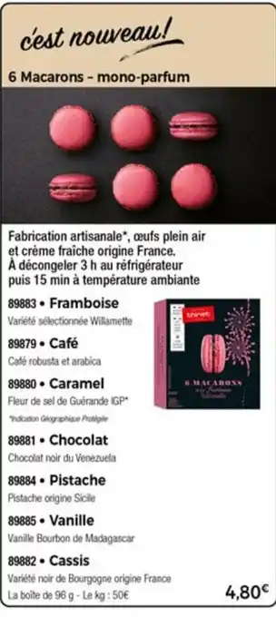 Thiriet 6 Macarons offre