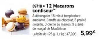 Thiriet 12 Macarons confiseur offre