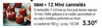 Thiriet 12 Mini cannelés offre