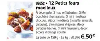 Thiriet 12 petits fours moelleux offre