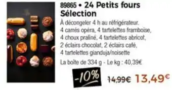 Thiriet 24 Petits fours sélection offre