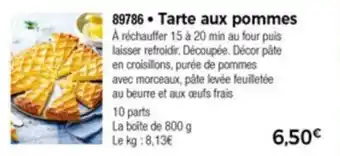 Thiriet Tarte aux pommes offre