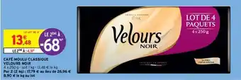 Intermarché Contact Café moulu classique velours noir offre