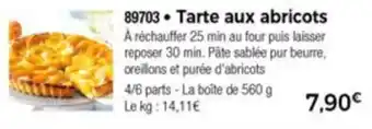 Thiriet Tarte aux abricots offre
