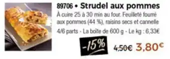 Strudel aux pommes