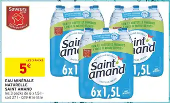Intermarché SAINT AMAND EAU MINÉRALE NATURELLE offre