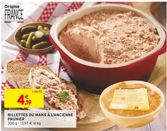Intermarché PRUNIER RILLETTES DU MANS À L'ANCIENNE offre