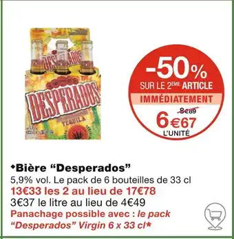 Monoprix Desperados Bière offre