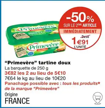 Primevère tartine doux