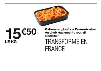 Calamars gĂ©ants Ă lâarmoricaine