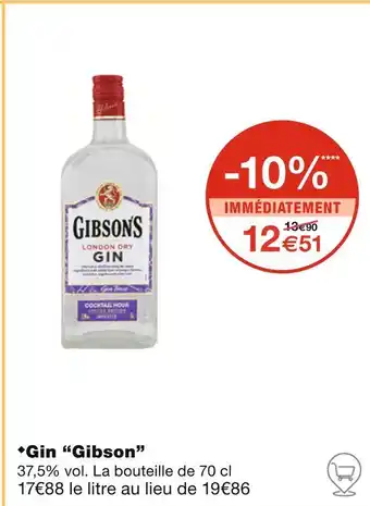 Monoprix Gibson Gin offre