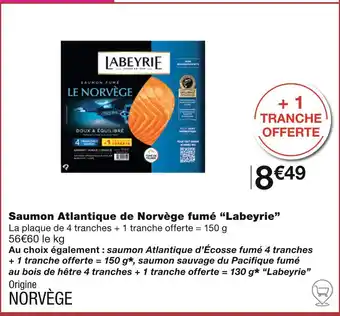 Monoprix Labeyrie Saumon Atlantique de Norvège fumé offre