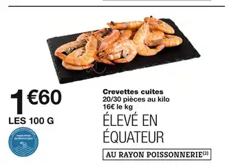 Monoprix Crevettes cuites offre