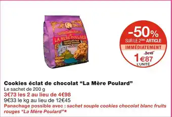 Monoprix La Mère Poulard Cookies éclat de chocolat offre