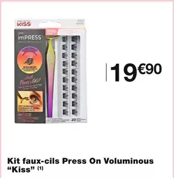 Monoprix Kiss Kit faux-cils Press On Voluminous offre