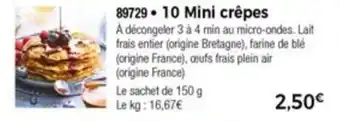 Thiriet 10 Mini crêpes offre