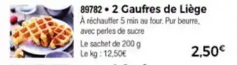 2 Gaufres de liège