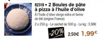 Thiriet 2 Boules de pâte à pizza à l'huile d'olive offre