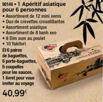 Thiriet 1 Apéritif asiatique pour 6 personnes offre